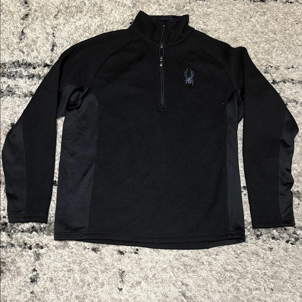 Spyder Black Zip Up Sweater for Men